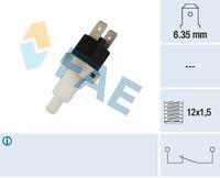 FAE 24200 - Medida de rosca: M12 x 1,5<br>Tipo de servicio: manual (por pedal)<br>Tipo de servicio: mecánico<br>Número de enchufes de contacto: 2<br>Función de interruptor combinado: Contacto ruptor<br>Nº de información técnica: circuit N.C.<br>