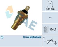 FAE 31310 - Sensor, temperatura del refrigerante