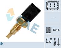 FAE 33723 - Sensor, temperatura del refrigerante