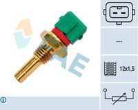 FAE 33770 - Sensor, temperatura del refrigerante