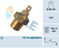 FAE 35070 - Interruptor de temperatura, testigo de líquido refrigerante