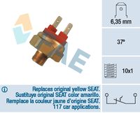 FAE 35420 - Ancho de llave: 22<br>Número de enchufes de contacto: 2<br>Temperatura de abertura [°C]: 35<br>Rosca empalme: M10 x 1<br>Nº de información técnica: circuit N.C.<br>