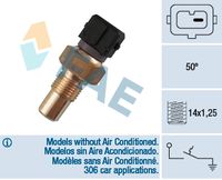 FAE 35550 - Medida de rosca: M 14x1,25<br>Punto de conmutación [°C]: 112<br>