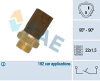 FAE 36720 - Equipamiento de vehículo: para vehículos con climatizador<br>Medida de rosca: M22*1.5<br>Ancho de llave: S29<br>Número de enchufes de contacto: 3<br>Forma del enchufe: rectangular<br>