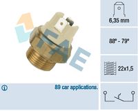 FAE 37040 - Interruptor de temperatura, ventilador del radiador