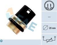 FAE 33610 - Sensor, temperatura del refrigerante