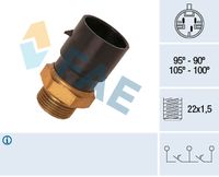 FAE 38020 - Interruptor de temperatura, ventilador del radiador