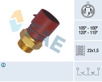 FAE 38040 - Medida de rosca: M22x1.5<br>Número de enchufes de contacto: 3<br>