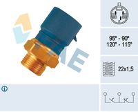 FAE 38235 - Color de carcasa: marrón<br>Punto de conmutación [°C]: 105<br>punto de conmutación hasta [°C]: 100<br>