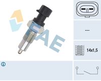 FAE 40520 - Medida de rosca: M14 x 1,5<br>Ancho de llave: 22<br>Número de enchufes de contacto: 2<br>Forma del enchufe: oval<br>Nº de información técnica: circuit N.O.<br>