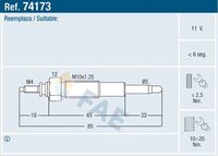 FAE 74173 - Bujía de precalentamiento