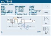 FAE 74144 - Bujía de precalentamiento