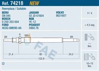 FAE 74218 - Bujía de precalentamiento