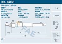 FAE 74151 - Bujía de precalentamiento