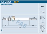 FAE 74264 - Bujía de precalentamiento