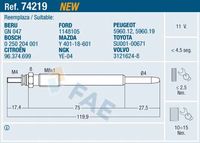 FAE 74219 - Bujía de precalentamiento