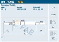 FAE 74255 - Bujía de precalentamiento