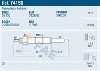 FAE 74150 - Bujía de precalentamiento