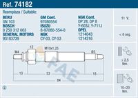 FAE 74182 - Bujía de precalentamiento