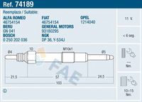 FAE 74189 - Bujía de precalentamiento