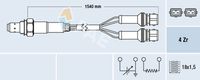 FAE 77127 - Longitud [mm]: 1540<br>Número de enchufes de contacto: 4<br>Sonda lambda: Sonda de regulación<br>