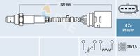 FAE 77204 - Sonda lambda: Sonda de regulación<br>Lado de montaje: delante del catalizador<br>Número de enchufes de contacto: 6<br>Longitud [mm]: 1500<br>