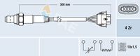 FAE 77246 - año construcción desde: 09/2004<br>Sonda lambda: Sonda de diagnosis<br>Lado de montaje: después de catalizador<br>Sonda lambda: Sonda de regulación<br>Longitud [mm]: 450<br>Nº de información técnica: Universal 77015<br>Lado de montaje: delante del catalizador<br>