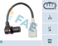 FAE 79048 - Resistencia [Ohm]: 900<br>Longitud de cable [mm]: 250<br>Número de enchufes de contacto: 3<br>Profundidad de montaje [mm]: 24<br>Peso [kg]: 0,066<br>Juego alternativo de reparación: 550232<br>