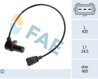 FAE 79073 - año construcción hasta: 08/2000<br>Resistencia [Ohm]: 900<br>Altura [mm]: 34,5<br>Longitud [mm]: 420<br>