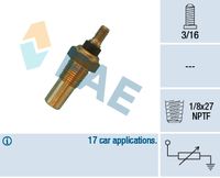 FAE 32040 - Sensor, temperatura del refrigerante