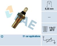 FAE 31390 - Sensor, temperatura del refrigerante