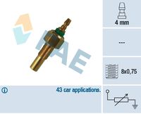 FAE 32170 - Sensor, temperatura del refrigerante