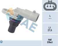 FAE 79171 - Resistencia [Ohm]: 850<br>Tipo de sensor: Hall<br>Número de enchufes de contacto: 3<br>Profundidad de montaje [mm]: 28<br>Artículo complementario / información complementaria 2: con junta tórica<br>Peso [kg]: 0,022<br>Tensión nominal [V]: 12<br>Diám. carcasa [mm]: 20,7<br>