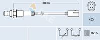 FAE 77397 - año construcción hasta: 05/2005<br>Sonda lambda: Sonda de diagnosis<br>Lado de montaje: después de catalizador<br>Sonda lambda: térmico<br>Longitud [mm]: 300<br>Nº de información técnica: Universal 77008<br>