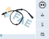 FAE 78129 - Sensor, revoluciones de la rueda