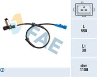 FAE 78195 - Sensor, revoluciones de la rueda