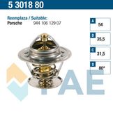 FAE 5301880 - Temperatura de abertura [°C]: 80<br>Artículo complementario/Información complementaria: con junta<br>