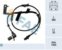 FAE 78343 - Sensor, revoluciones de la rueda