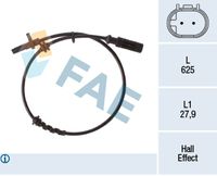 FAE 78267 - Sensor, revoluciones de la rueda