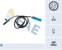 FAE 78293 - Sensor, revoluciones de la rueda