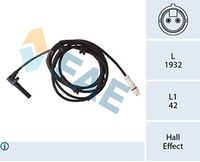 FAE 78428 - Sensor, revoluciones de la rueda