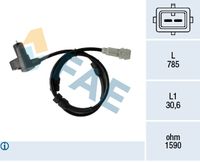 FAE 78377 - Sensor, revoluciones de la rueda