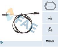 FAE 78501 - Sensor, revoluciones de la rueda