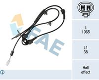 FAE 78438 - Sensor, revoluciones de la rueda