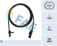 FAE 78526 - Sensor, revoluciones de la rueda