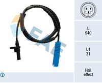 FAE 78536 - Sensor, revoluciones de la rueda