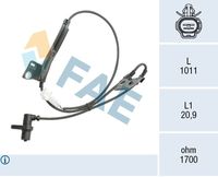 FAE 78561 - Sensor, revoluciones de la rueda