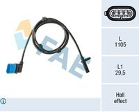 FAE 78591 - Sensor, revoluciones de la rueda