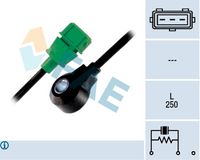 FAE 60102 - Longitud de cable [mm]: 220<br>Número de enchufes de contacto: 3<br>