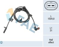 FAE 78632 - Sensor, revoluciones de la rueda